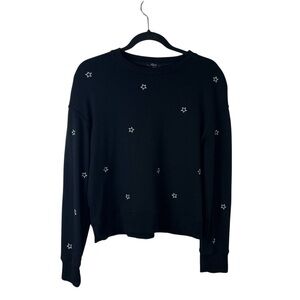 Rails Black Ramona Star Embroidered Sweatshirt
